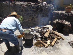 préparation temazcal mexique