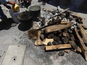 pierre chauffée pour temazcal au mexique