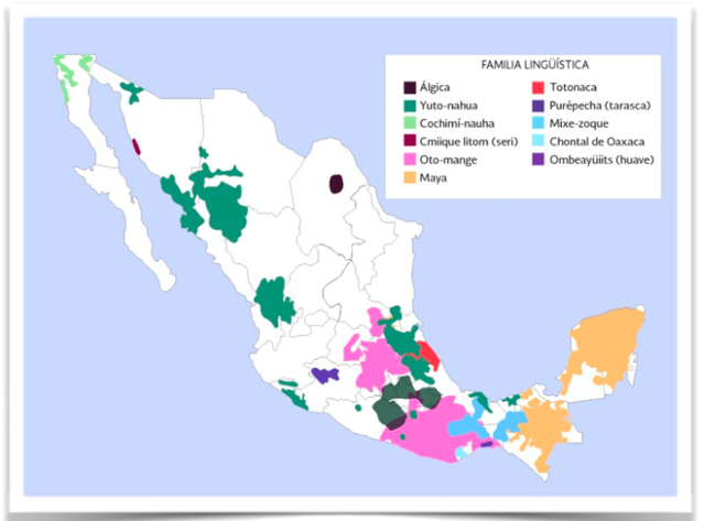 les 11 familles linguistiques au mexique