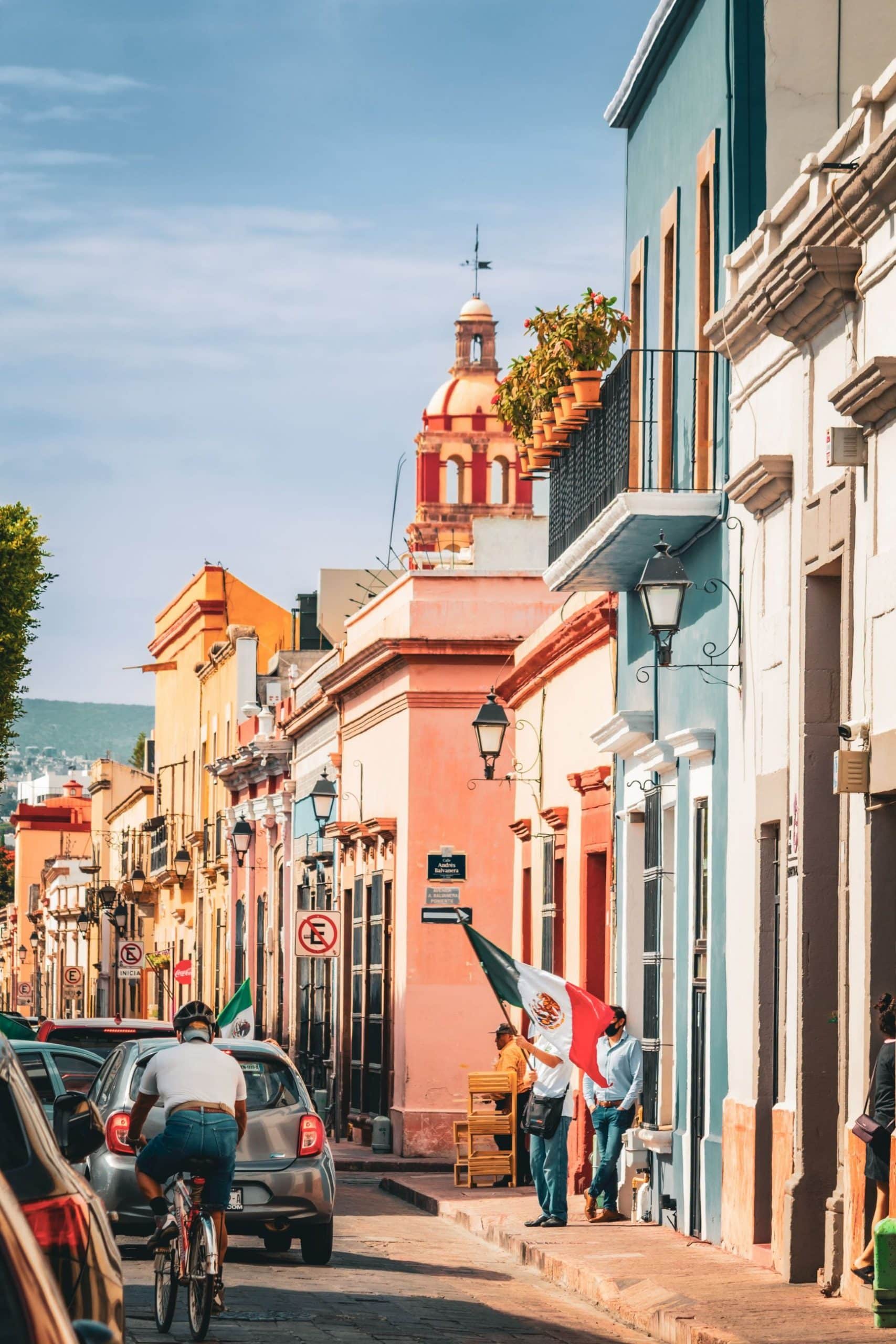 rue typique mexique colonial